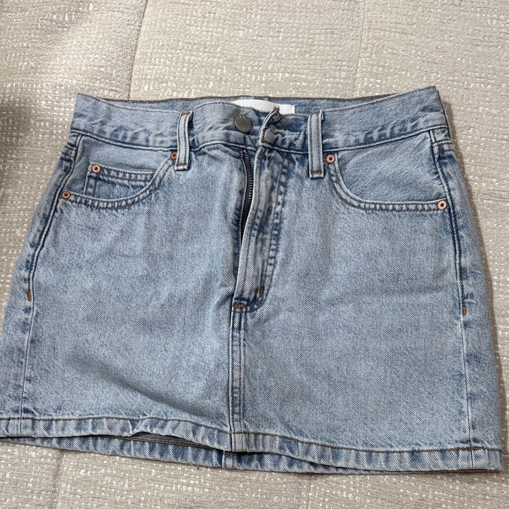 Denim Forum Light Blue Mini Skirt
